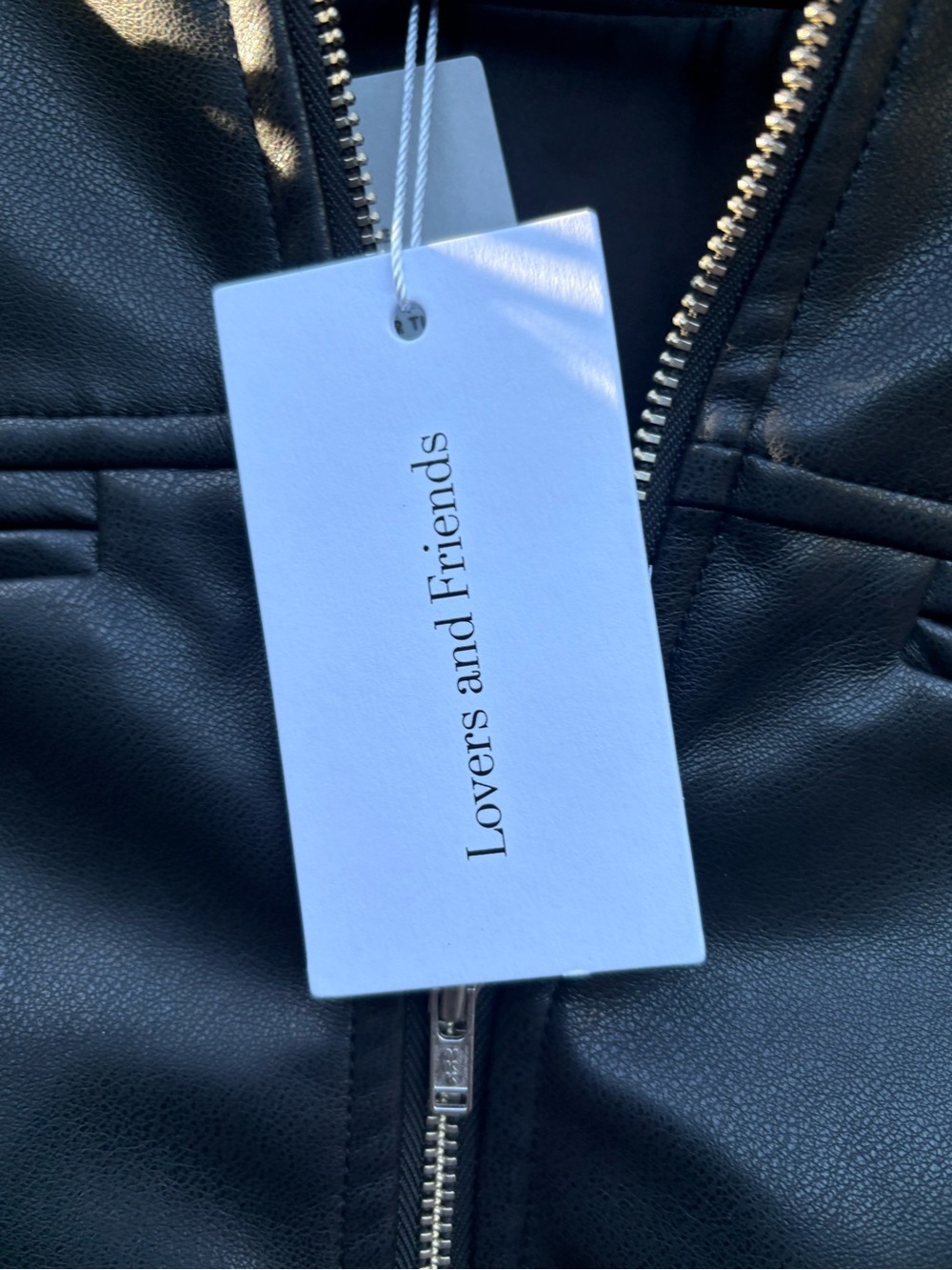 Lovers + Friends Greta Faux Leather Jacket in Black New with Tags! - Picture 9 of 11